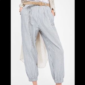 Zara Slouchy Striped Trouser